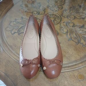 Ralph Lauren Scalloped  Carmel Flats Size 7.5